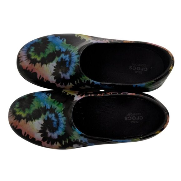 Crocs Neria Pro II Graphic Clog Tie Dye Work Nursing Shoes Womens Size 8 - Picture 9 of 9